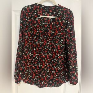 Forever21 floral long sleeve blouse